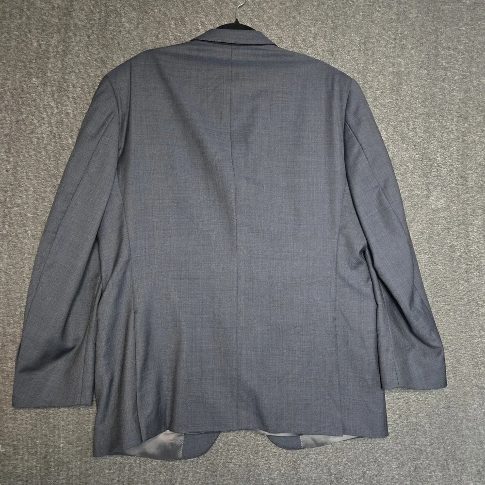 Peter Millar Sport Coat 44R‎ Blue Plaid Wool Two Button Double Vented Blazer
